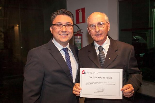  Leonardo Coelho – Presidente da FUNDAMIG e Antônio Fonseca da Silva – Conselheiro Fiscal da Fundamig